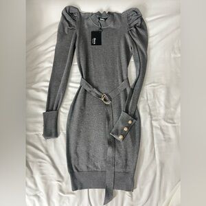 Gray Sweater Dress